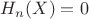$H_n(X)=0$