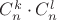 $C_{n}^{k} \cdot C_{n}^{l}$