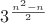 $3^\frac{n^2-n}{2}$