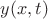 $y(x, t)$