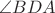 $\angle BDA$