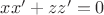 $xx'+zz'=0$