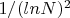 $1/(ln N)^2$