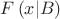 $\[F\left( {x|B} \right)\]$