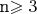 n\geqslant3