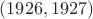 $(1926,1927)$