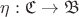 $\eta : \mathfrak{C} \to \mathfrak{B}$