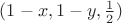 $(1-x,1-y,{1\over 2})$