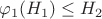 $\varphi_1(H_1)\leq H_2$