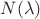 $N(\lambda)$