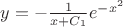 $y=-\frac{1}{x+C_1}e^{-x^2}$