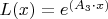 $L(x)=e^{(A_{3}\cdot x)}$