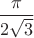 $\dfrac{\pi}{2\sqrt3}$