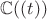 $\mathbb C((t))$