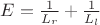 $E = \frac{1}{L_r} + \frac{1}{L_l}$