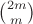 ${2m\choose m}$