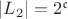 $|L_2|=2^\mathfrak{c}$