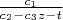 $\frac{c_1}{c_2-c_3z-t}$