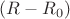 $\alphaR(R-R_0)$