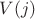 $V(j)$