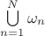 $\bigcup\limits_{n=1}^N\omega _n$