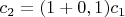 $c_2 = (1+0,1)c_1$