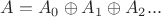 $A=A_0\oplus A_1\oplus A_2...$ $A=A_0\oplus A_1\oplus A_2...$