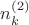 $n_k^{(2)}$