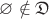 $\varnothing \notin \mathfrak{D}$