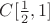 $C[\frac{1}{2}, 1]$