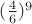 $(\frac46)^9$