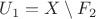 $U_1=X\setminus F_2$