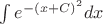 $\int{e^{-(x+C)^2}}dx$