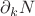 $\partial_k N$