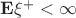 $\mathbf{E}\xi^{+} < \infty$