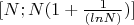 $[N;N(1+\frac{1}{(lnN)})]