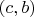 $(c,b)$