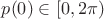 $p(0) \in [0,2 \pi)$