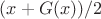 $(x+G(x))/2$