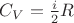 $\[{C_V} = \frac{i}{2}R\]$