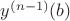 $y^{(n-1)}(b)$