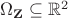 $\Omega_{\mathbf Z}\subseteq\mathbb R^2$