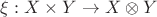 $\xi:X\times Y\to X\otimes Y$ $\xi:X\times Y\to X\otimes Y$