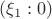 $(\xi_1:0)$