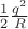$\[\frac{1}{2}\frac{{{q^2}}}{R}\]$