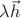 $\lambda \vec{h}$