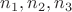 $n_1,n_2, n_3$ $n_1,n_2, n_3$