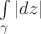 $ \int\limits_{\gamma} |dz| $