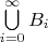 $\bigcup\limits_{i=0}^{\infty}B_i$