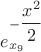 $e_{x_9}^{-\dfrac{x^2}{2}}$